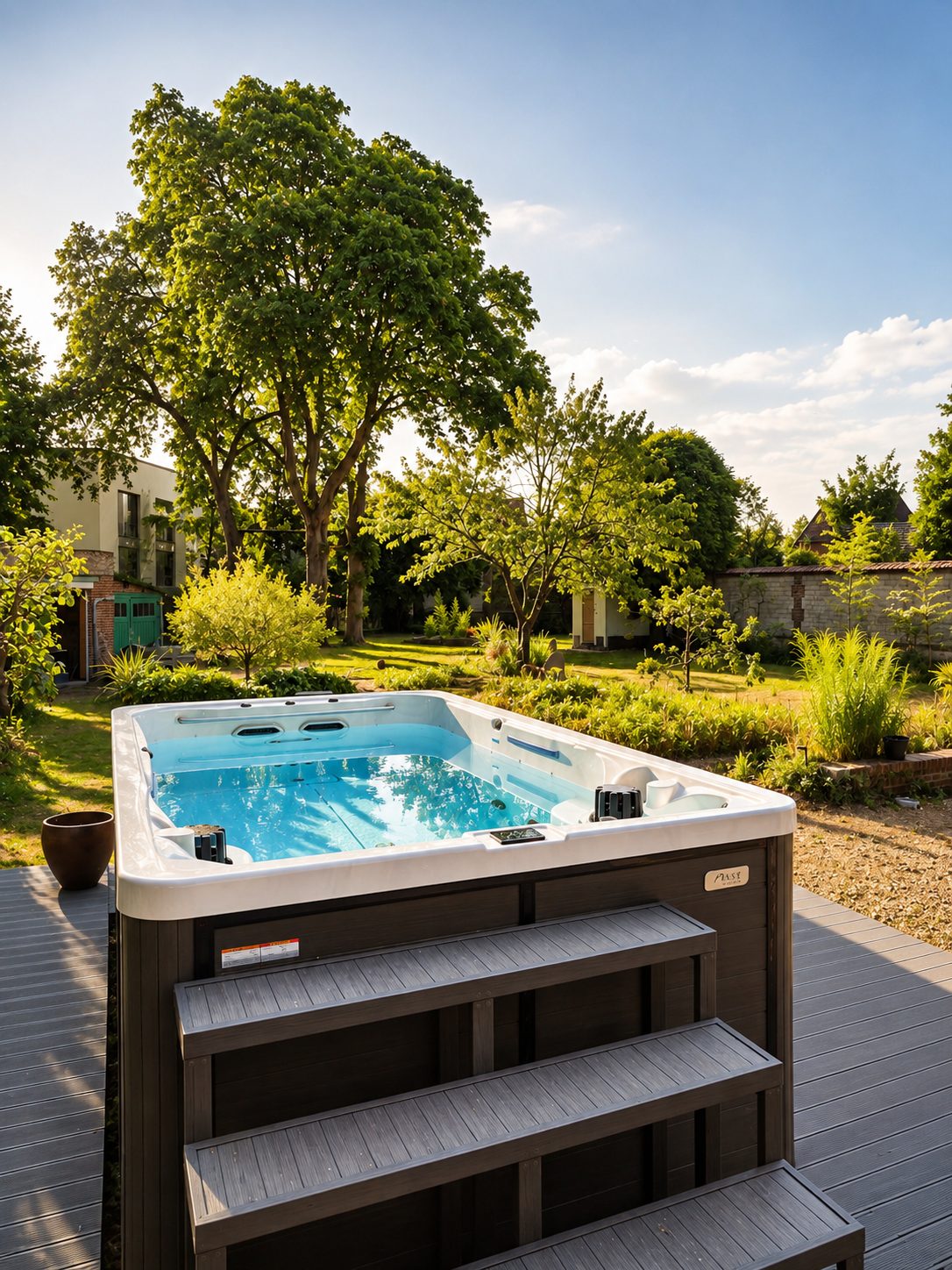 Le spa de nage privé de La Demeure des Dix